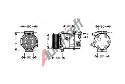 AVA QUALITY COOLING Kompresor klimatizace AVA CNAK255, CNAK255