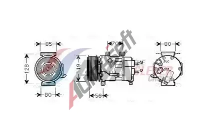 AVA QUALITY COOLING Kompresor klimatizace ** CLEVER FIT ** AVA CNAK256, CNAK256 AVA QUALITY COOLING Kompresor klimatizace ** CLEVER FIT ** AVA CNAK256, CNAK256