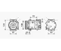 Kompresor klimatizace AVA QUALITY COOLING ‐ AVA CNAK282