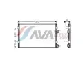 Kondenztor klimatizace AVA QUALITY COOLING ‐ AVA CR5071