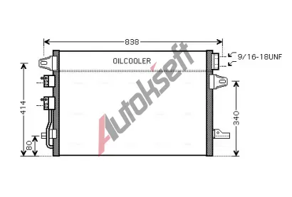 AVA QUALITY COOLING Kondenztor klimatizace AVA CR5088, CR5088
