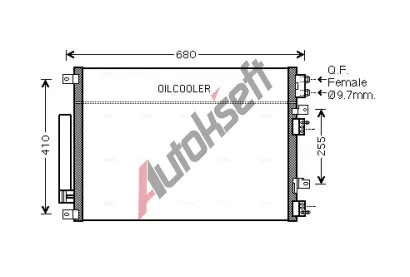 AVA QUALITY COOLING Kondenztor klimatizace AVA CR5093D, CR5093D