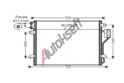 AVA QUALITY COOLING Kondenztor klimatizace AVA CR5106, CR5106