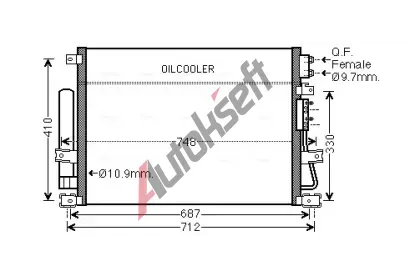 AVA QUALITY COOLING Kondenztor klimatizace AVA CRA5124D, CRA5124D