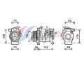 AVA QUALITY COOLING Kompresor klimatizace ** CLEVER FIT ** ‐ AVA CRAK128