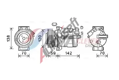 AVA QUALITY COOLING Kompresor klimatizace ** CLEVER FIT ** AVA CTK063, CTK063