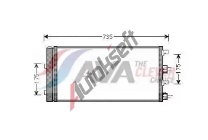 AVA QUALITY COOLING Kondenzátor klimatizace ** CLEVER FIT ** AVA DAA5004D, DAA5004D AVA QUALITY COOLING Kondenzátor klimatizace ** CLEVER FIT ** AVA DAA5004D, DAA5004D