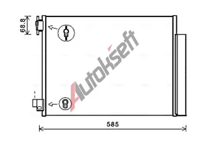 AVA QUALITY COOLING Kondenztor klimatizace AVA DAA5011D, DAA5011D