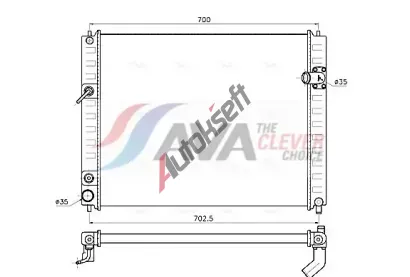 AVA Clever Choice Chladič vody AVA DN2482, DN2482 AVA Clever Choice Chladič vody AVA DN2482, DN2482