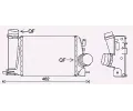Chladi vzduchu intercooler AVA QUALITY COOLING ‐ AVA DN4451