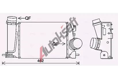 AVA QUALITY COOLING Chladi vzduchu intercooler AVA DN4451, DN4451