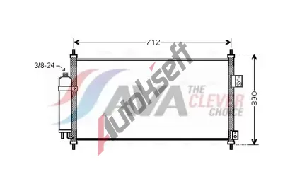 AVA QUALITY COOLING Kondenzátor klimatizace ** CLEVER FIT ** AVA DN5263D, DN5263D AVA QUALITY COOLING Kondenzátor klimatizace ** CLEVER FIT ** AVA DN5263D, DN5263D