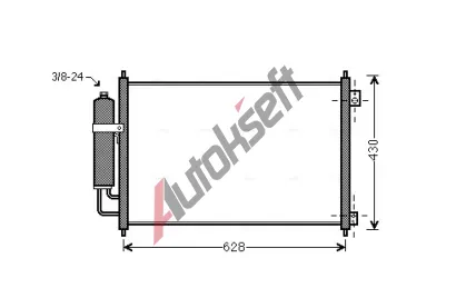 AVA QUALITY COOLING Kondenzátor klimatizace AVA DN5328D, DN5328D AVA QUALITY COOLING Kondenzátor klimatizace AVA DN5328D, DN5328D