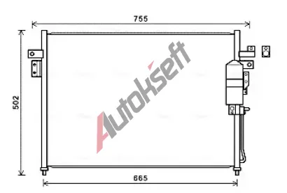 AVA QUALITY COOLING Kondenztor klimatizace AVA DN5404D, DN5404D
