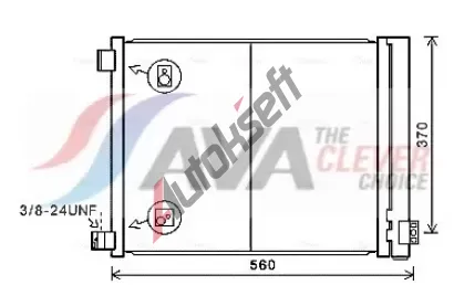 AVA QUALITY COOLING Kondenzátor klimatizace ** CLEVER FIT ** AVA DN5427D, DN5427D AVA QUALITY COOLING Kondenzátor klimatizace ** CLEVER FIT ** AVA DN5427D, DN5427D