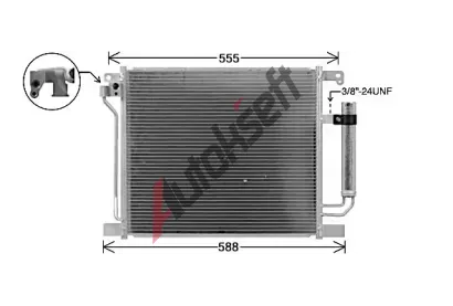 AVA QUALITY COOLING Kondenztor klimatizace AVA DN5467D, DN5467D