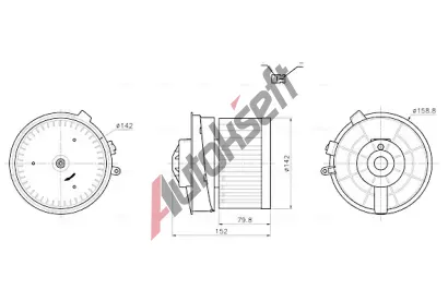 AVA QUALITY COOLING Vnitn ventiltor AVA DN8486, DN8486