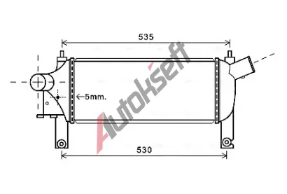AVA QUALITY COOLING Chladi vzduchu intercooler AVA DNA4339, DNA4339