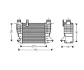 Chladi vzduchu intercooler AVA QUALITY COOLING ‐ AVA DNA4356