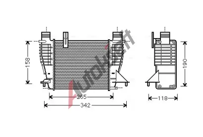 AVA QUALITY COOLING Chladi� vzduchu intercooler AVA DNA4356, DNA4356