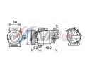 Kompresor klimatizace&nbsp;AVA QUALITY COOLING&nbsp;&dash;&nbsp;AVA DNAK390