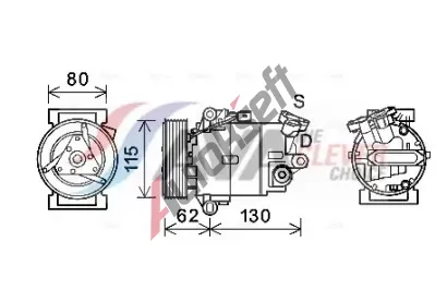 AVA QUALITY COOLING Kompresor klimatizace ** CLEVER FIT ** AVA DNAK390, DNAK390 AVA QUALITY COOLING Kompresor klimatizace ** CLEVER FIT ** AVA DNAK390, DNAK390
