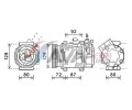 Kompresor klimatizace&nbsp;AVA QUALITY COOLING&nbsp;&dash;&nbsp;AVA DNAK429