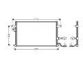 Kondenztor klimatizace AVA QUALITY COOLING ‐ AVA DW5056D