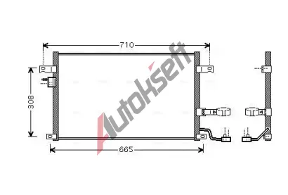 AVA QUALITY COOLING Kondenztor klimatizace AVA DW5056D, DW5056D