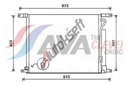AVA QUALITY COOLING Kondenztor klimatizace ** CLEVER FIT ** AVA DWA5139D, DWA5139D