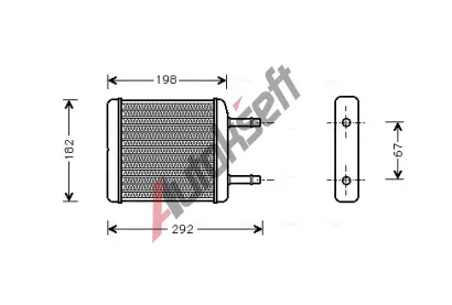 AVA QUALITY COOLING Vmnk tepla vnitnho vytpn AVA DWA6024, DWA6024