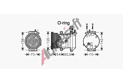 AVA QUALITY COOLING Kompresor klimatizace AVA DWAK071, DWAK071