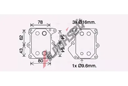 AVA QUALITY COOLING Chladi oleje AVA FD3625, FD3625