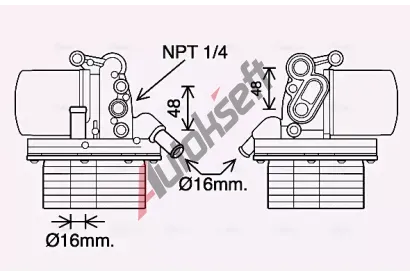 AVA QUALITY COOLING Chladi oleje AVA FD3625H, FD3625H