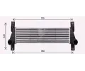 Chladi vzduchu intercooler AVA QUALITY COOLING ‐ AVA FD4655