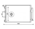 Kondenztor klimatizace AVA QUALITY COOLING ‐ AVA FD5487D