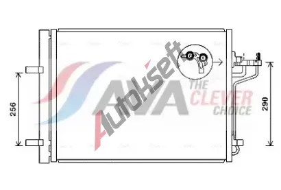 AVA QUALITY COOLING Kondenztor klimatizace ** CLEVER FIT ** AVA FD5488D, FD5488D