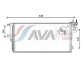 Kondenztor klimatizace AVA QUALITY COOLING ‐ AVA FD5617D