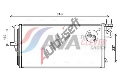 AVA QUALITY COOLING Kondenztor klimatizace ** CLEVER FIT ** AVA FD5617D, FD5617D