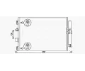 Kondenztor klimatizace AVA QUALITY COOLING ‐ AVA FD5654D