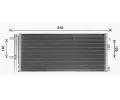 Kondenztor klimatizace AVA QUALITY COOLING ‐ AVA FD5659D