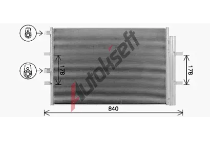 AVA QUALITY COOLING Kondenztor klimatizace AVA FD5675D, FD5675D