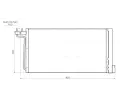 Kondenztor klimatizace AVA QUALITY COOLING ‐ AVA FD5705D