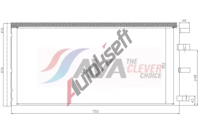 AVA QUALITY COOLING Kondenz�tor klimatizace ** CLEVER FIT ** AVA FD5724D, FD5724D