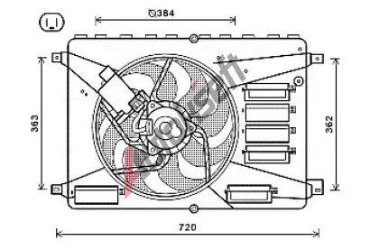 AVA QUALITY COOLING Vtrk chlazen motoru AVA FD7556, FD7556