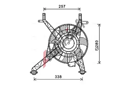 AVA QUALITY COOLING Vtrk chlazen motoru AVA FD7558, FD7558