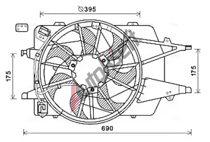 AVA QUALITY COOLING Vtrk chlazen motoru AVA FD7577, FD7577