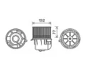 Vnitn ventiltor AVA QUALITY COOLING ‐ AVA FD8572