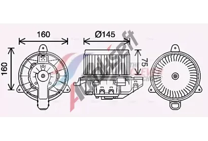 AVA QUALITY COOLING Vnitn ventiltor AVA FD8626, FD8626