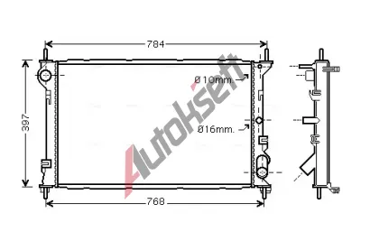 AVA QUALITY COOLING Chladič vody AVA FDA2411, FDA2411 AVA QUALITY COOLING Chladič vody AVA FDA2411, FDA2411